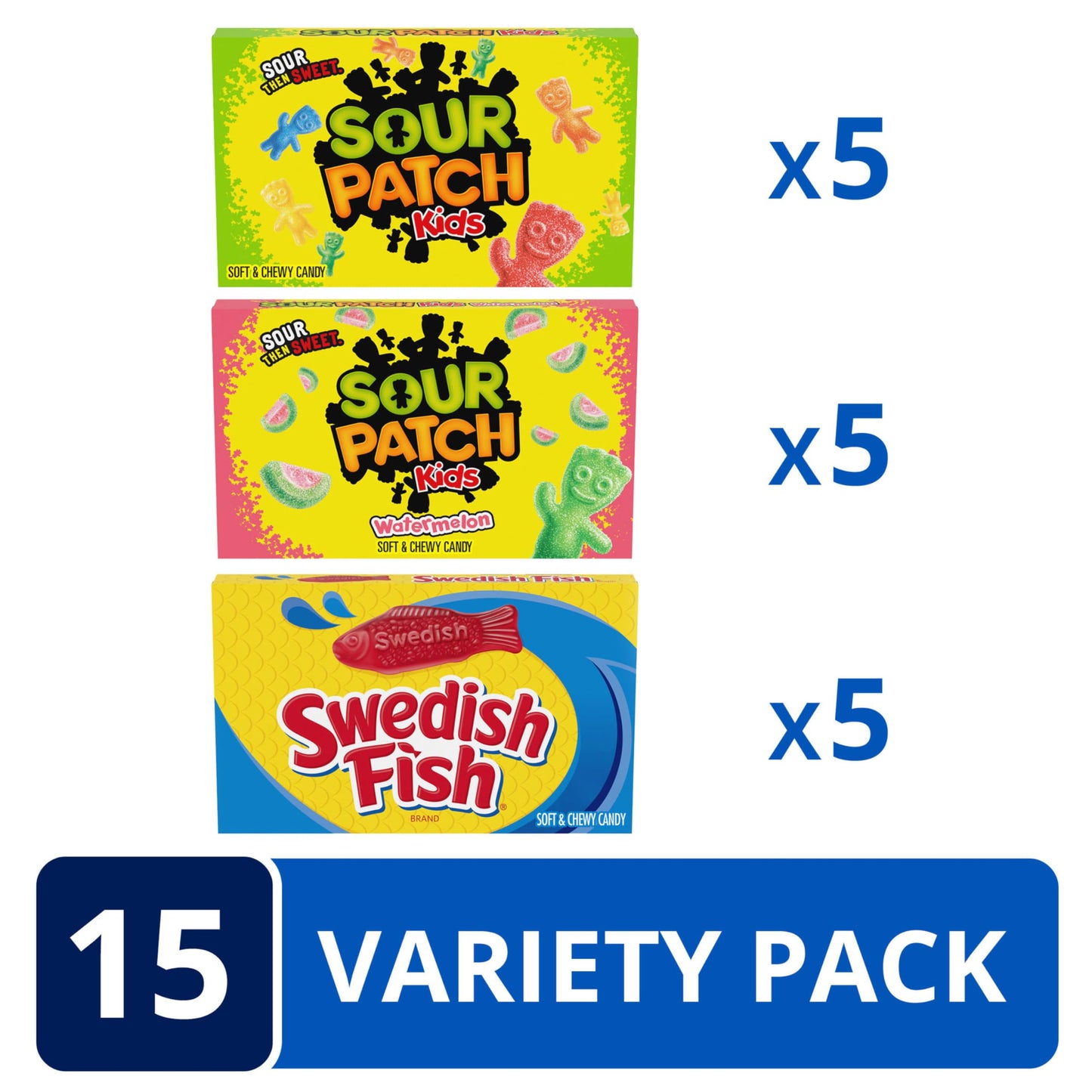 SOUR PATCH KIDS Big Kids Soft & Chewy Gummy Halloween Candy, 100 ct