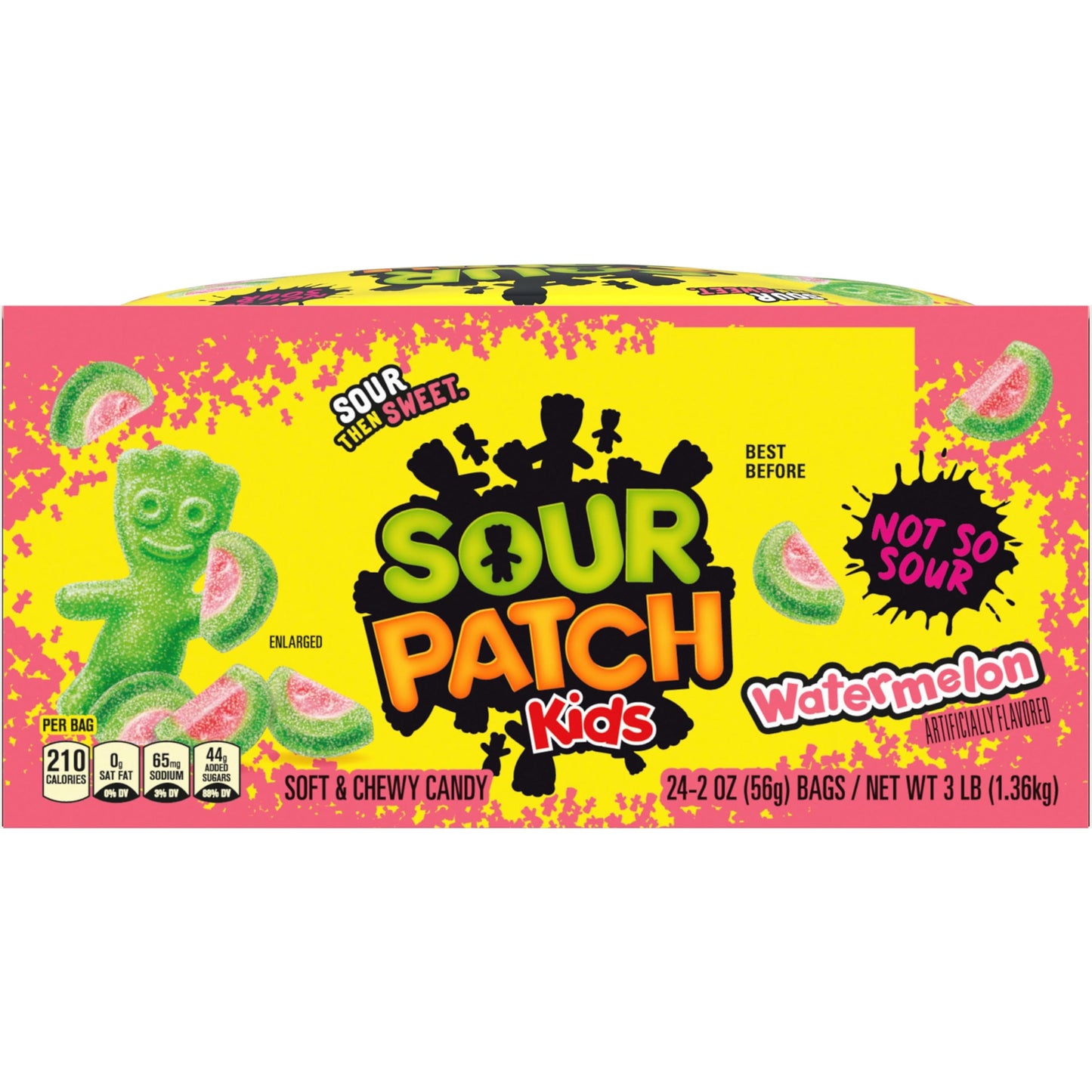 SOUR PATCH KIDS Big Kids Soft & Chewy Gummy Halloween Candy, 100 ct