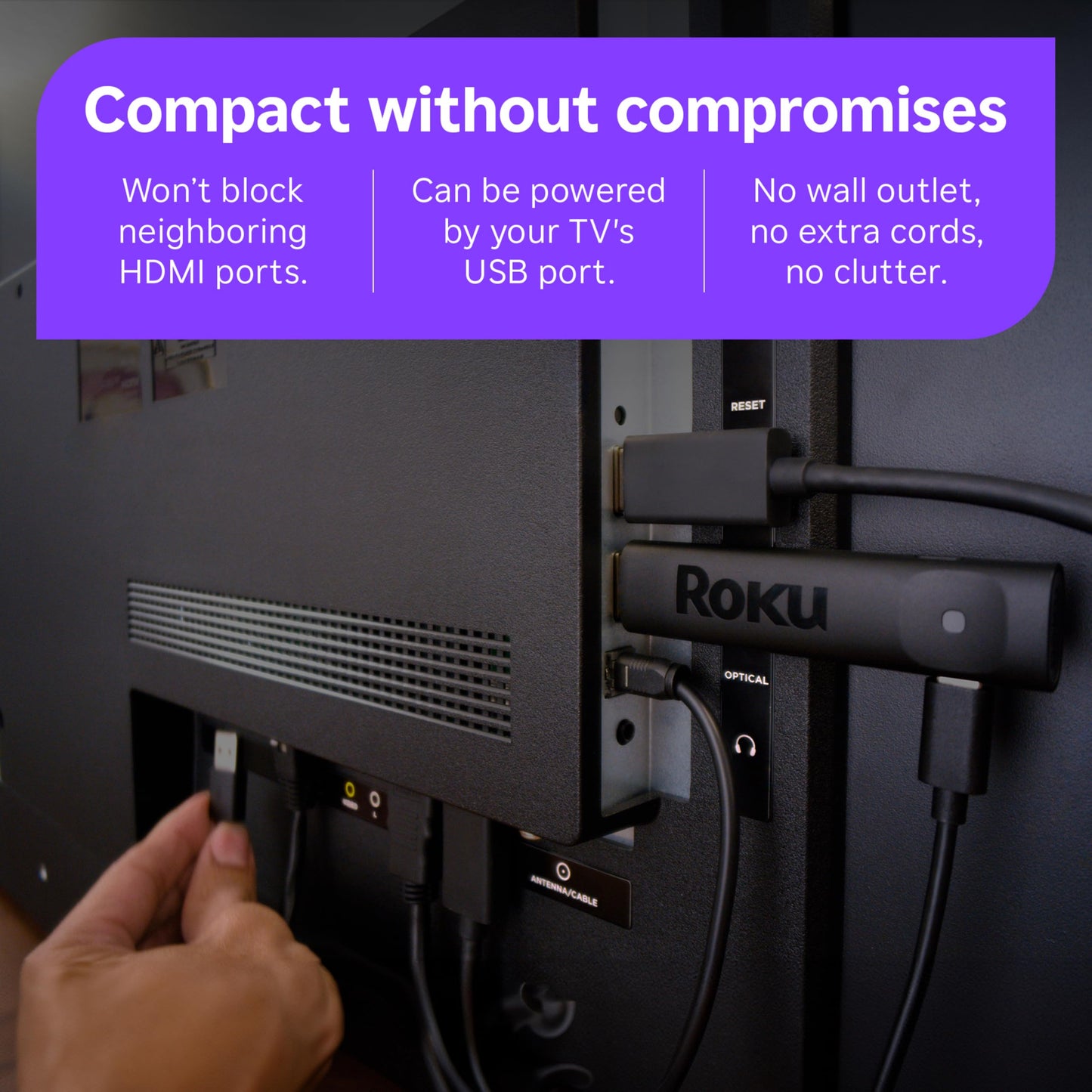 Roku Streaming Stick 4K with Voice Remote - HDR10+ & Dolby Vision