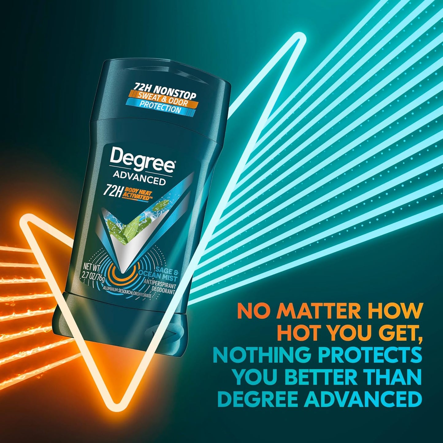 Degree Advanced Protection Antiperspirant Deodorant Shower Clean 72H 2.6 oz
