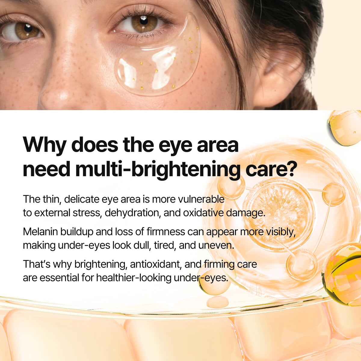 Dr.Melaxin Calcium Volume Under Eye Patches for Puffy Eyes & Dark Circles, Hydrogel Eye Mask for Wrinkles, Fine Lines & Sagging Skin, Firming Collagen Eye Patch, Korean Skin Care (60 Count)
