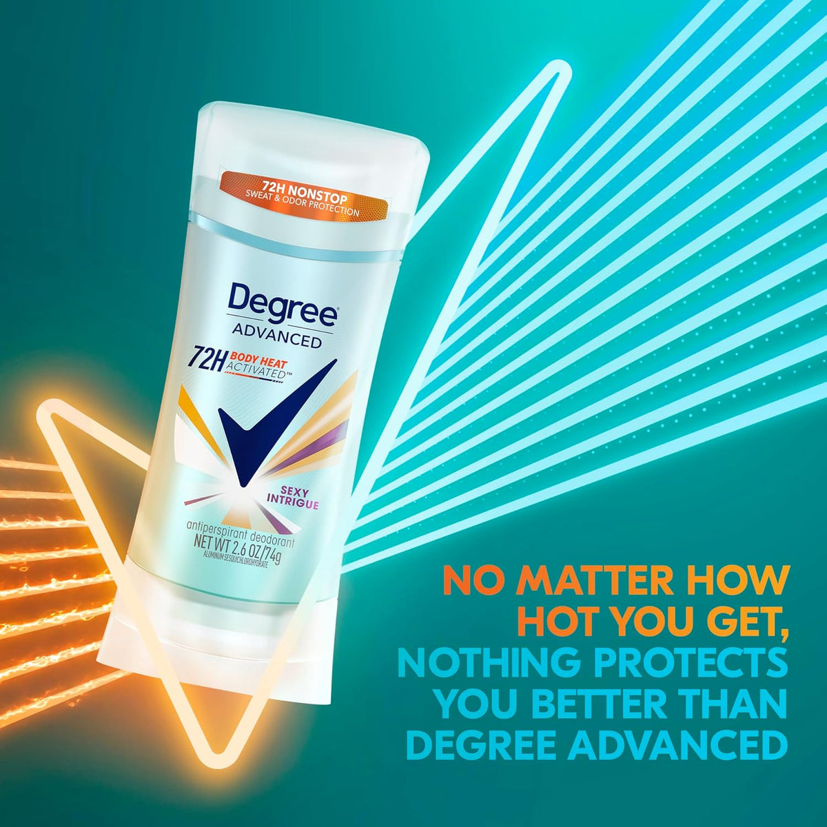 Degree Advanced Protection Antiperspirant Deodorant Shower Clean 72H 2.6 oz