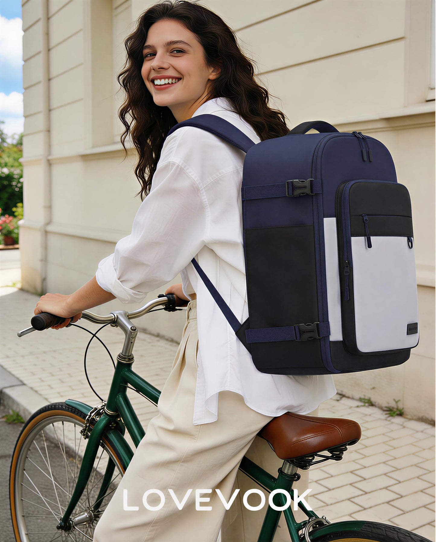 LOVEVOOK 40L Travel Backpack for Women Men, Carry on Backpack for Travel