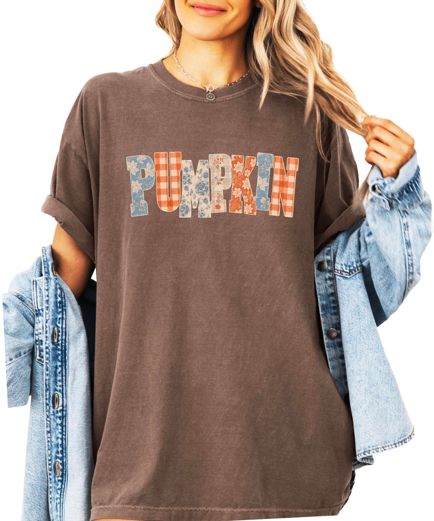 Pumpkin Shirt for Women & Teen Girls Cute Fall Graphic Tee Pumpkin Patch Comfort Colors Top