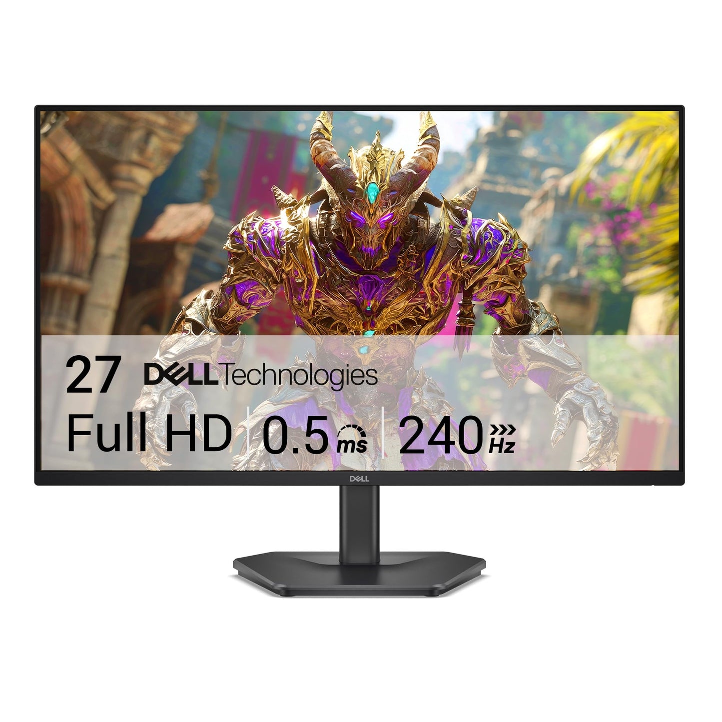 Dell 27 Monitor - SE2726H - 27-inch FHD (1920x1080) 144Hz 1ms Display, in-Plane Switching (IPS) Technology, AMD FreeSync™, TÜV 3-Star 2X HDMI, Tilt