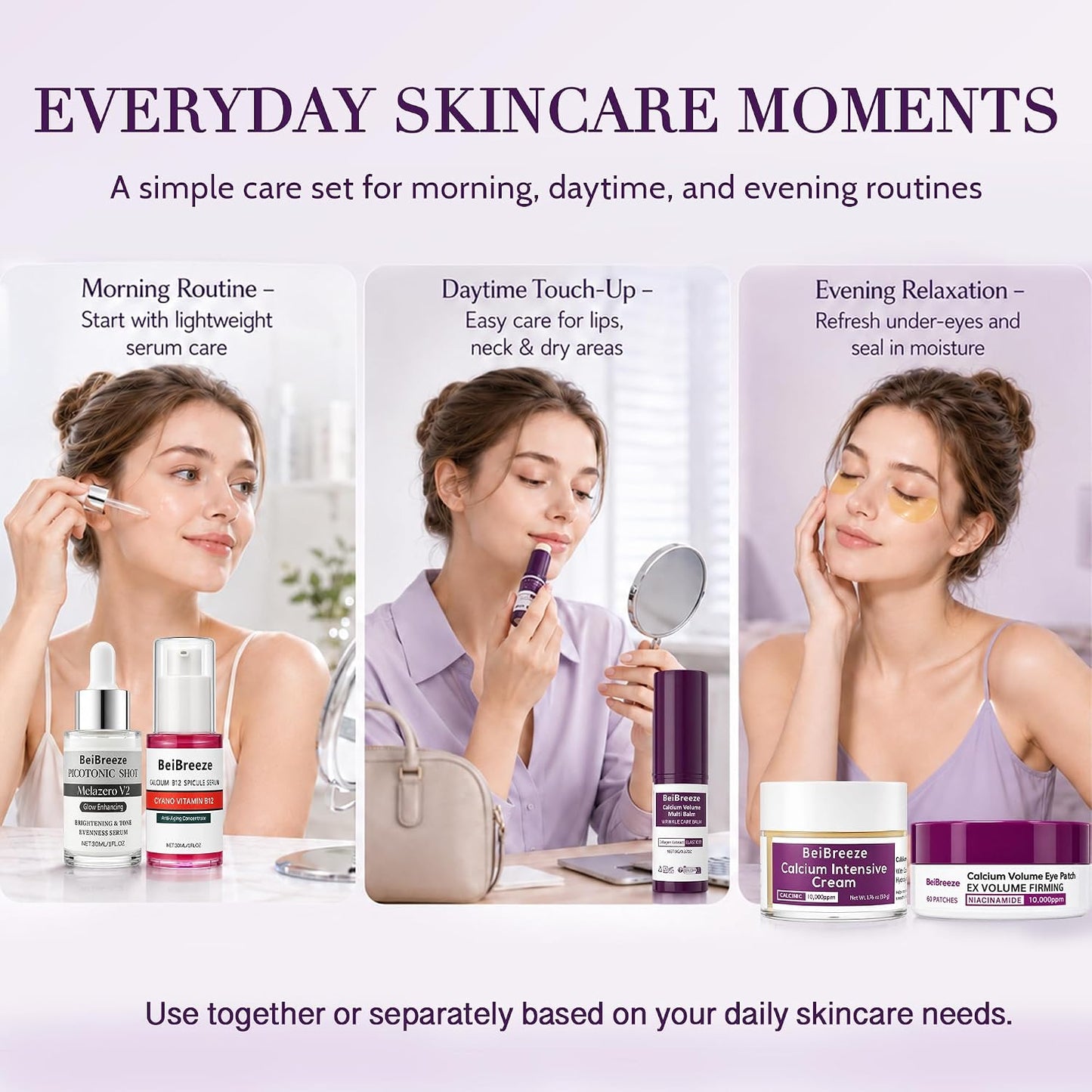 Face Care Set – Daily Moisturizing Facial Kit for Smooth, Comfortable-Looking Skin, Travel-Friendly Skincare Routine Set