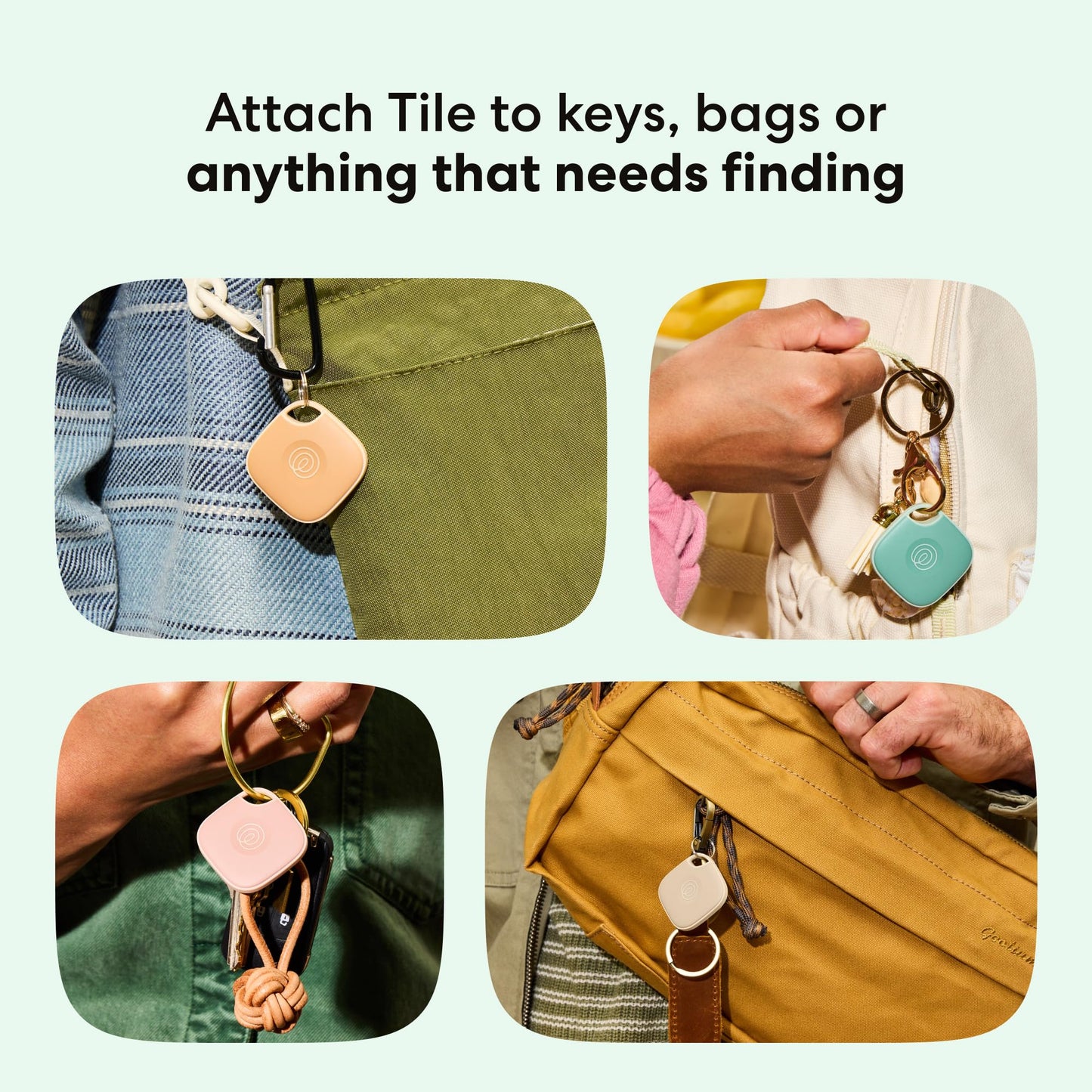 Life360 Tile - Bluetooth Tracker, Keys Finder and Item Locator for Keys, Bags and More. Phone Finder. Both iOS and Android Compatible. 1-Pack (Black)