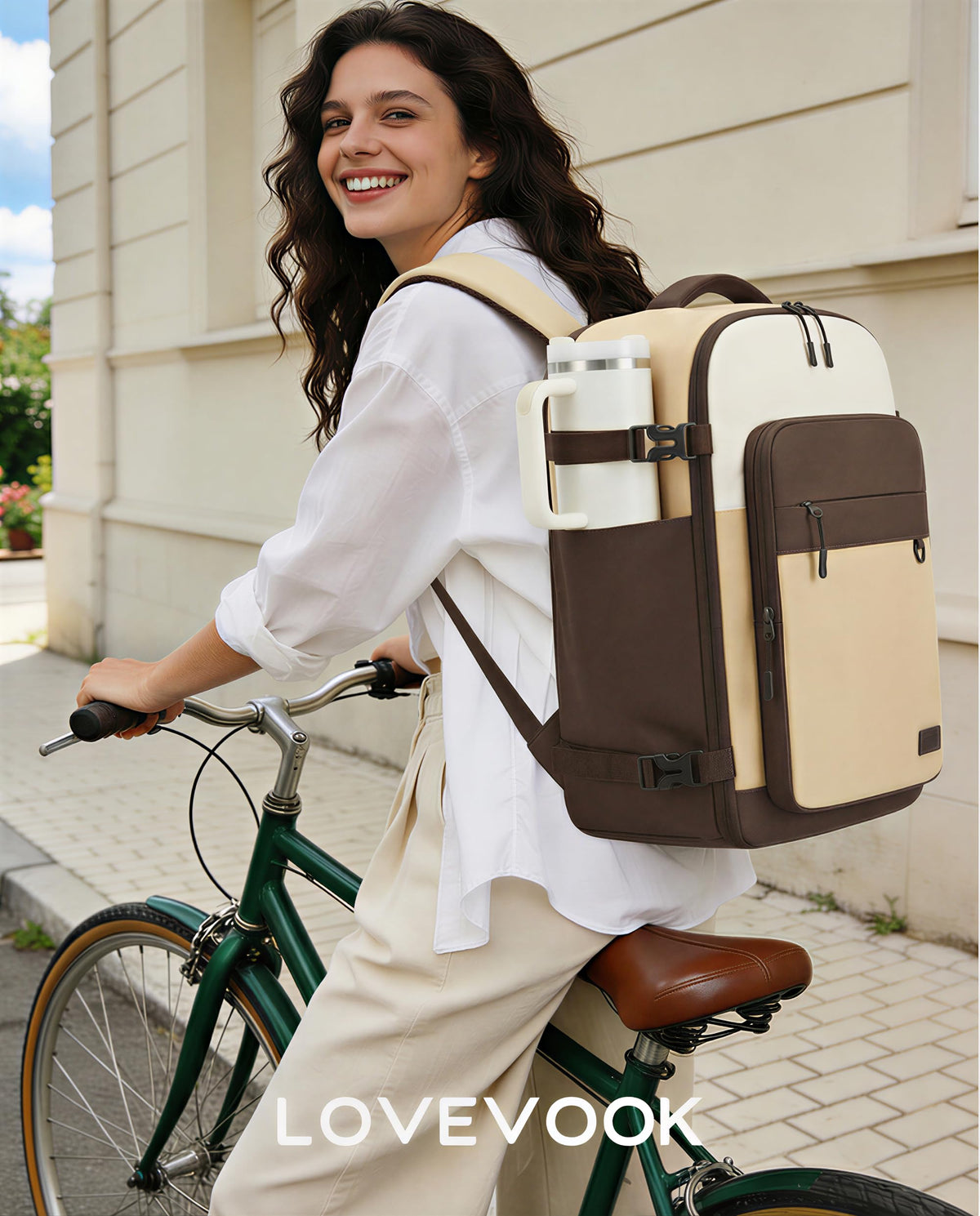 LOVEVOOK 40L Travel Backpack for Women Men, Carry on Backpack for Travel