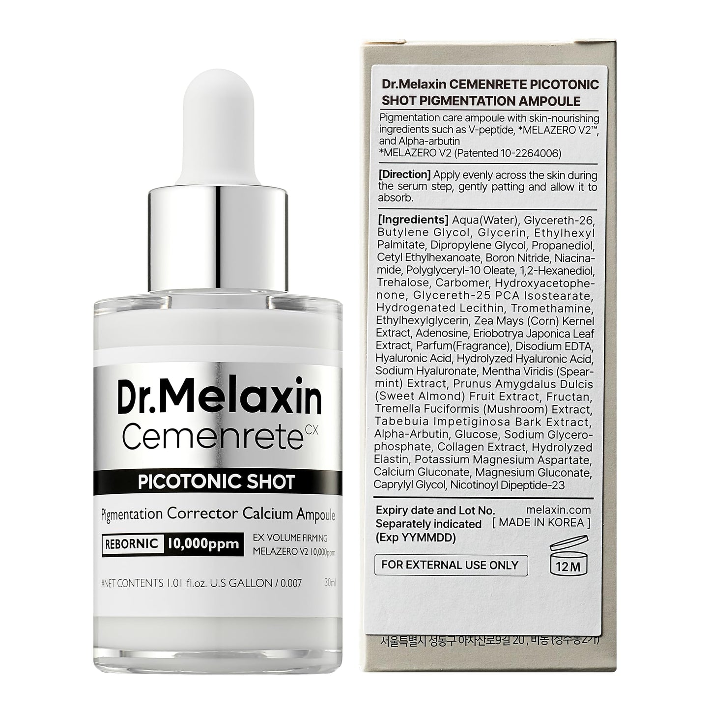 Dr.Melaxin Cyano Pink Spicule Serum with Vitamin B12, Liquid Microneedle Facial Treatment for Enlarged Pores, Niacinamide for Texture Refining & Renewal, 1.01 fl.oz