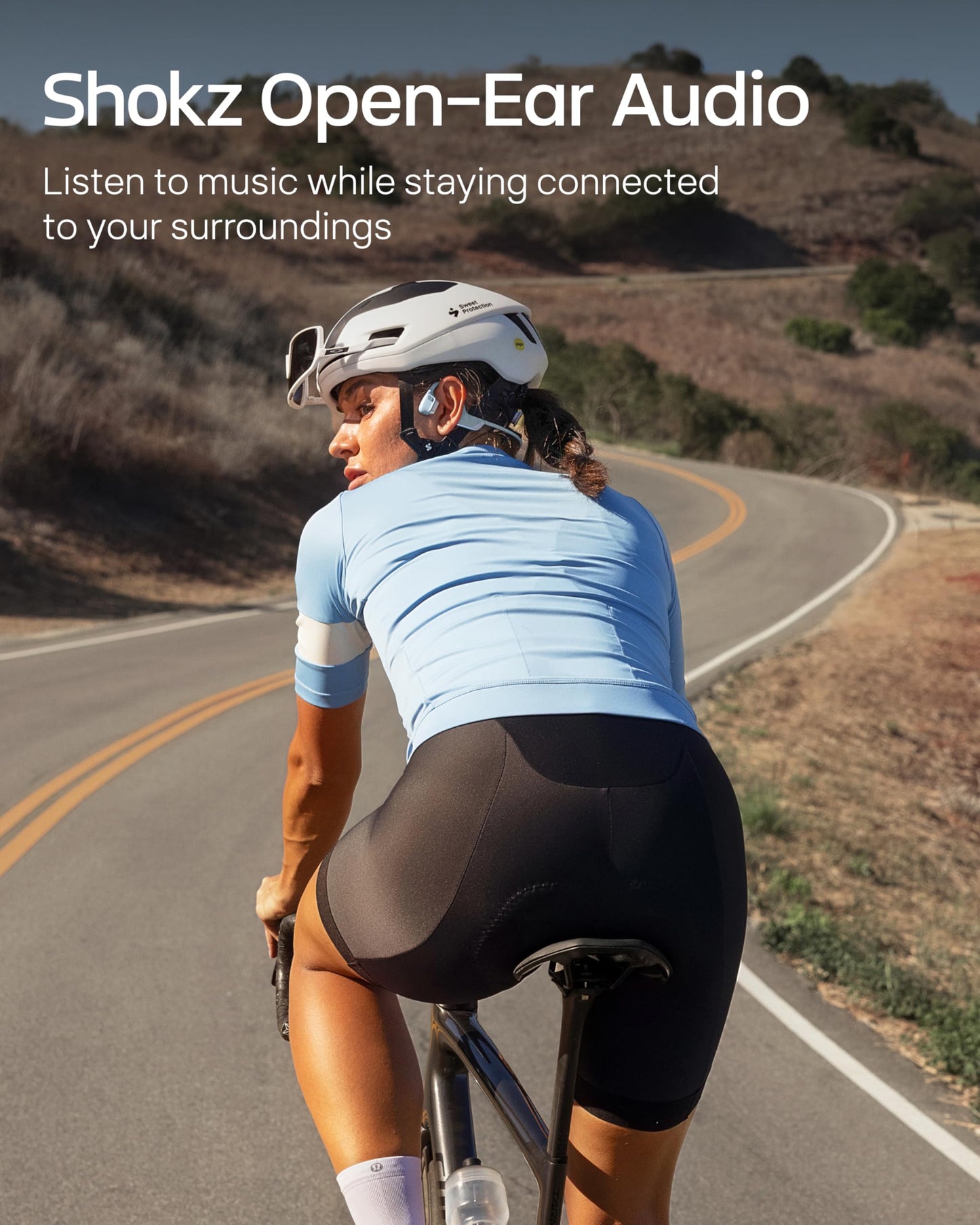 SHOKZ OpenRun Pro 2 Bone Conduction Bluetooth Sport Headphones, Black