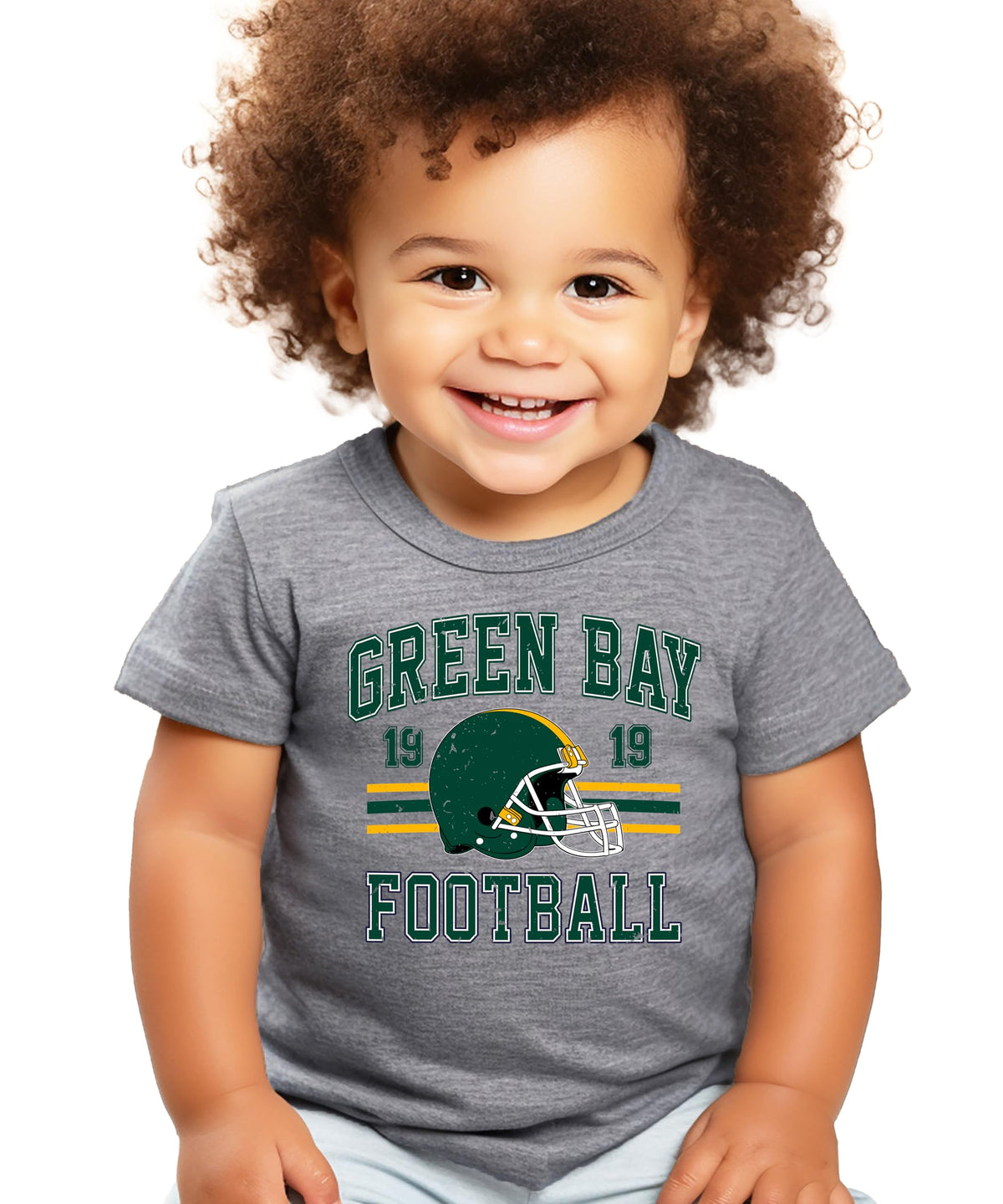 Vintage Green Bay 1919 Football Shirt for Men Women and Kids Distressed Green and Gold Tee