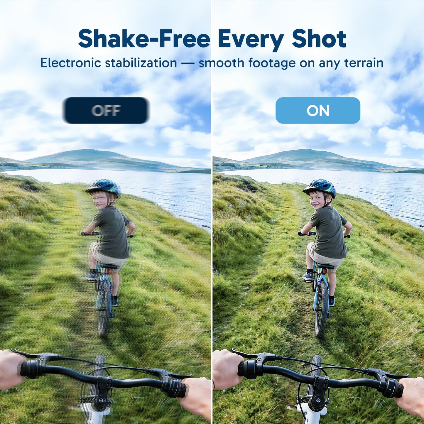 AKASO EK7000 4K30FPS 20MP WiFi Action Camera with EIS Ultra HD 131FT Waterproof Underwater Camera Remote Control 4X Zoom Support External Microphone Blue