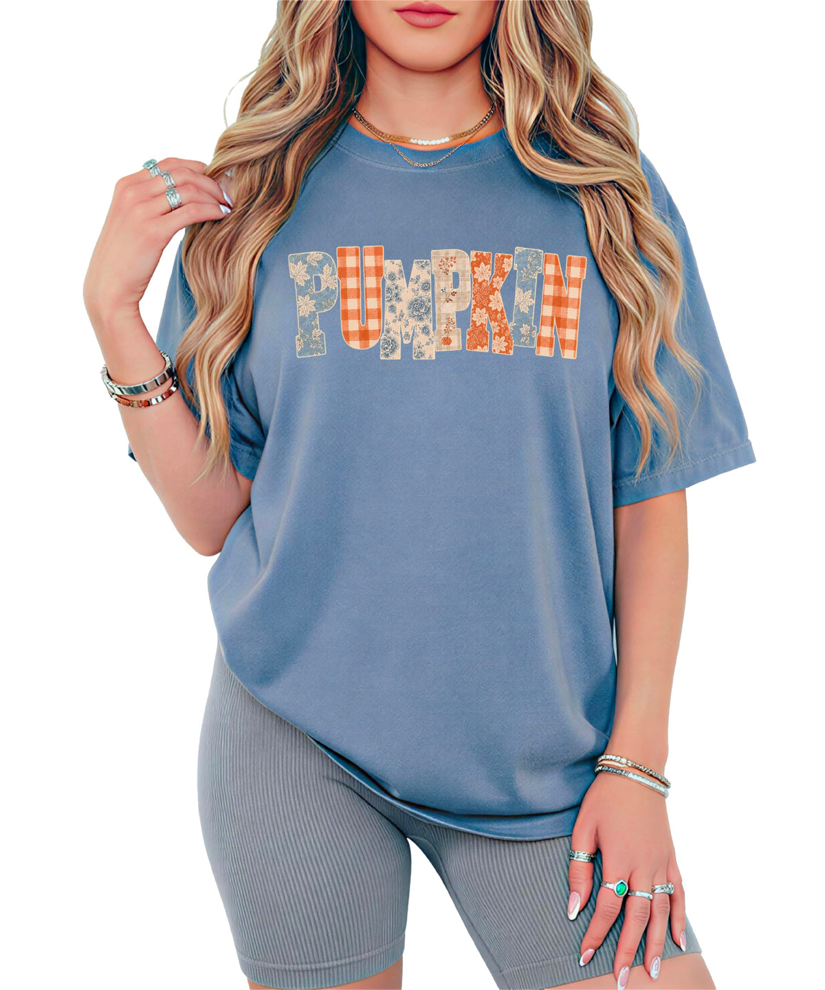 Pumpkin Shirt for Women & Teen Girls Cute Fall Graphic Tee Pumpkin Patch Comfort Colors Top
