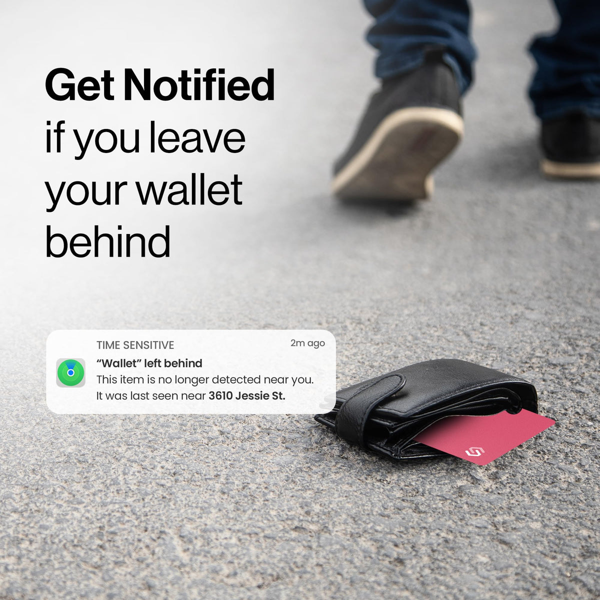SPOTMINDERS Apple MFi Certified Wallet Tracker 2-Pack Black & Pink (iOS Only) Travel Pack for Couples 0.07in Works with Apple Find My Rechargeable Tracking Card Slim Item Finder for Luggage, Passport