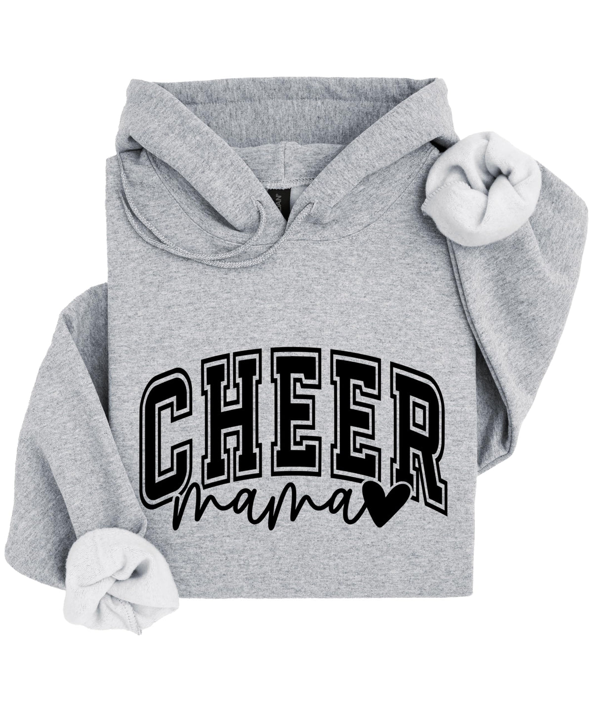 Olive Loves Apple Cheer Mama Hoodie for Women Cheerleading Mom Game Day Pullover Cheer Competition Sweatshirt