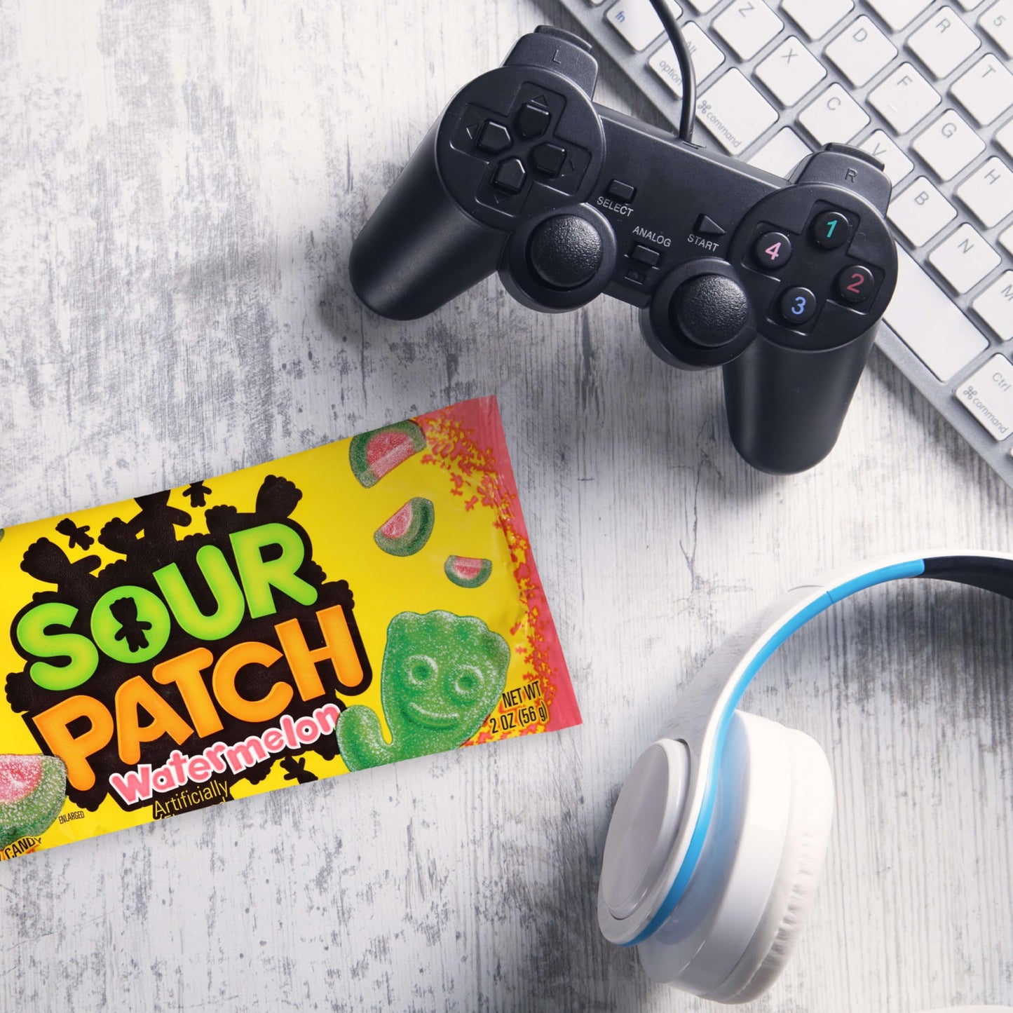 SOUR PATCH KIDS Big Kids Soft & Chewy Gummy Halloween Candy, 100 ct