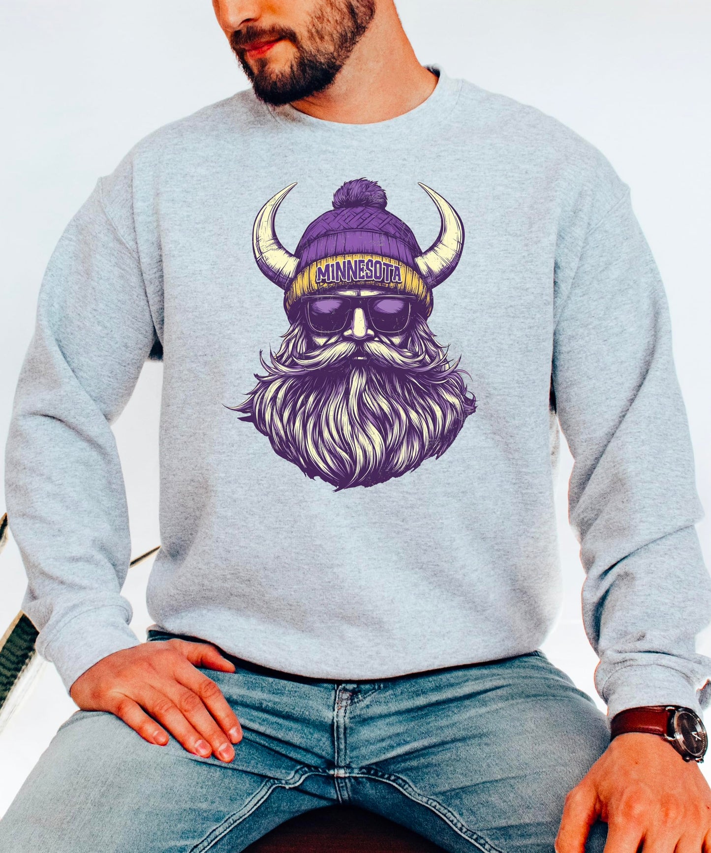 Olive Loves Apple Minnesota Football Sports Sweatshirt for Men Women Youth and Toddler Boys and Girls