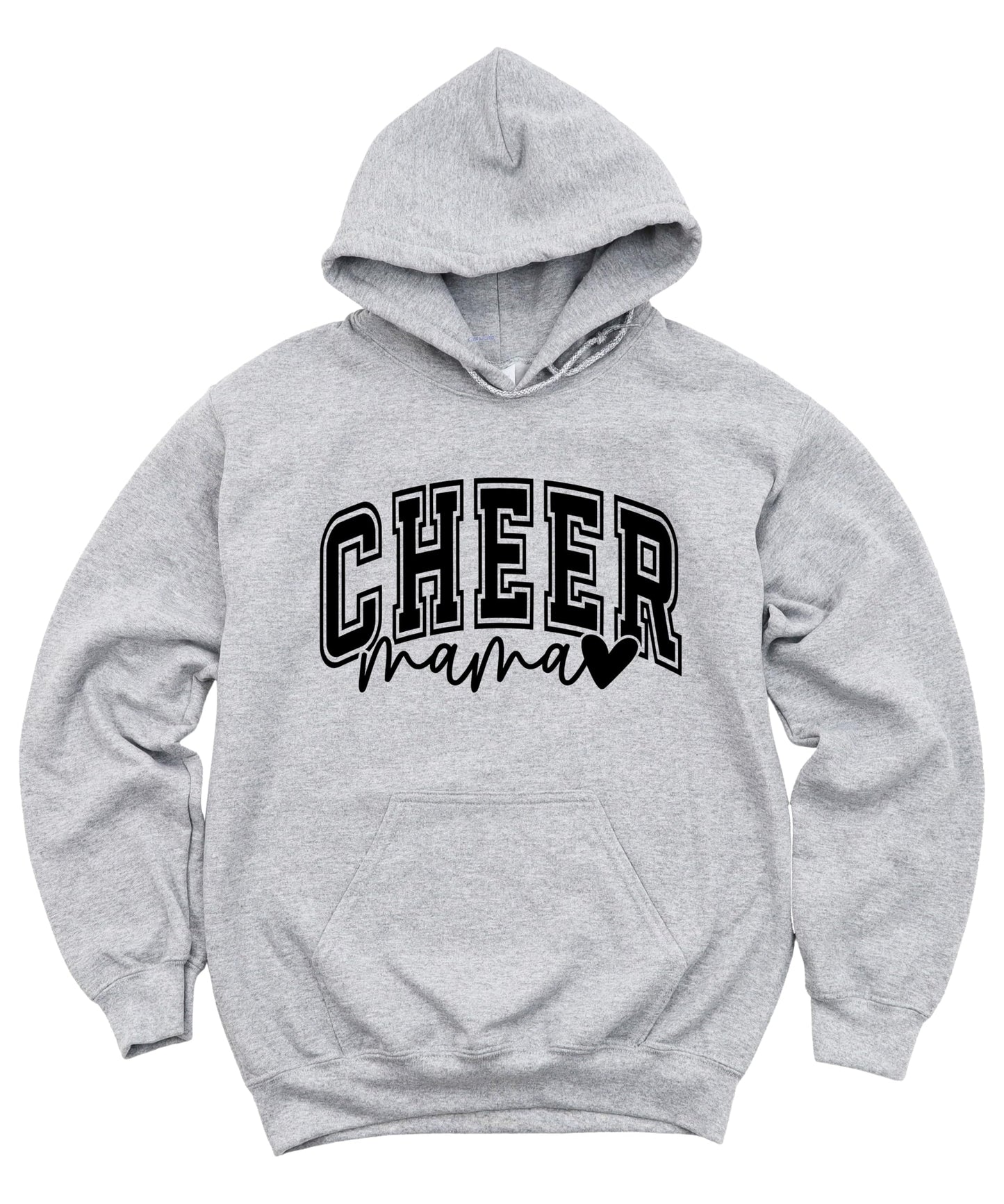 Olive Loves Apple Cheer Mama Hoodie for Women Cheerleading Mom Game Day Pullover Cheer Competition Sweatshirt