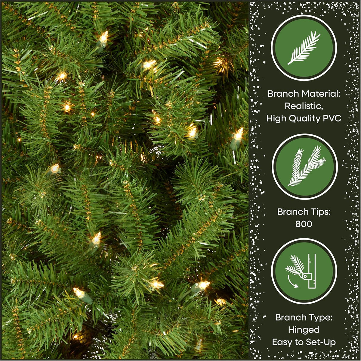 National Tree Company 6ft Pre-Lit North Valley Spruce Christmas Tree