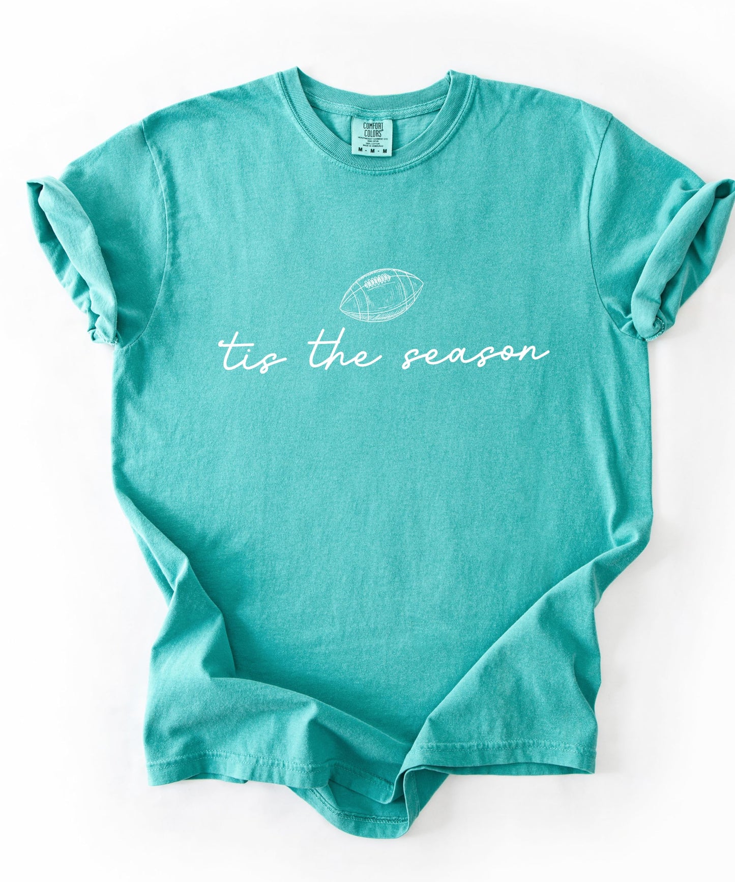 Tis the Season Fall Football Shirt for Women and Teens Trendy Funny Game Day Tee