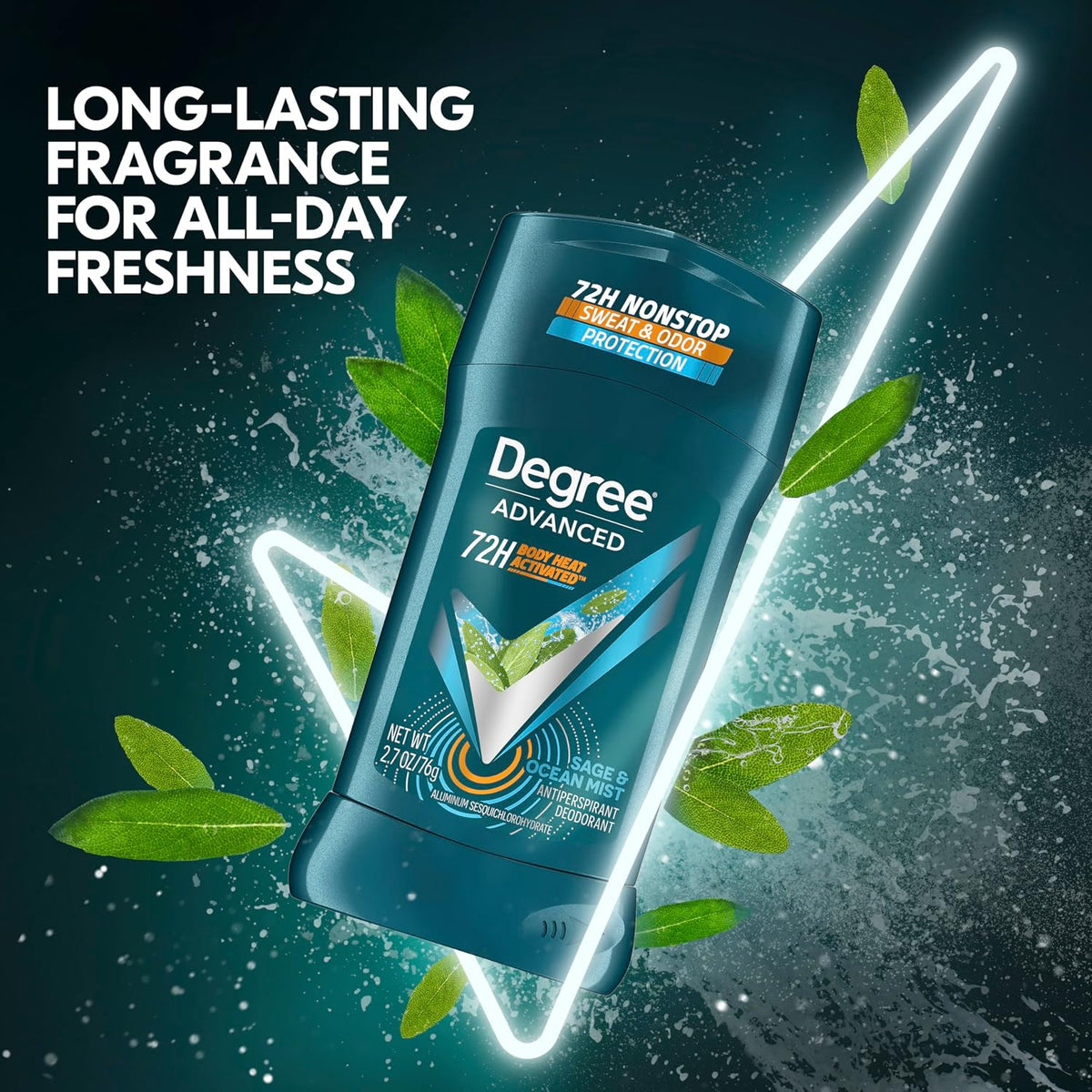Degree Advanced Protection Antiperspirant Deodorant Shower Clean 72H 2.6 oz