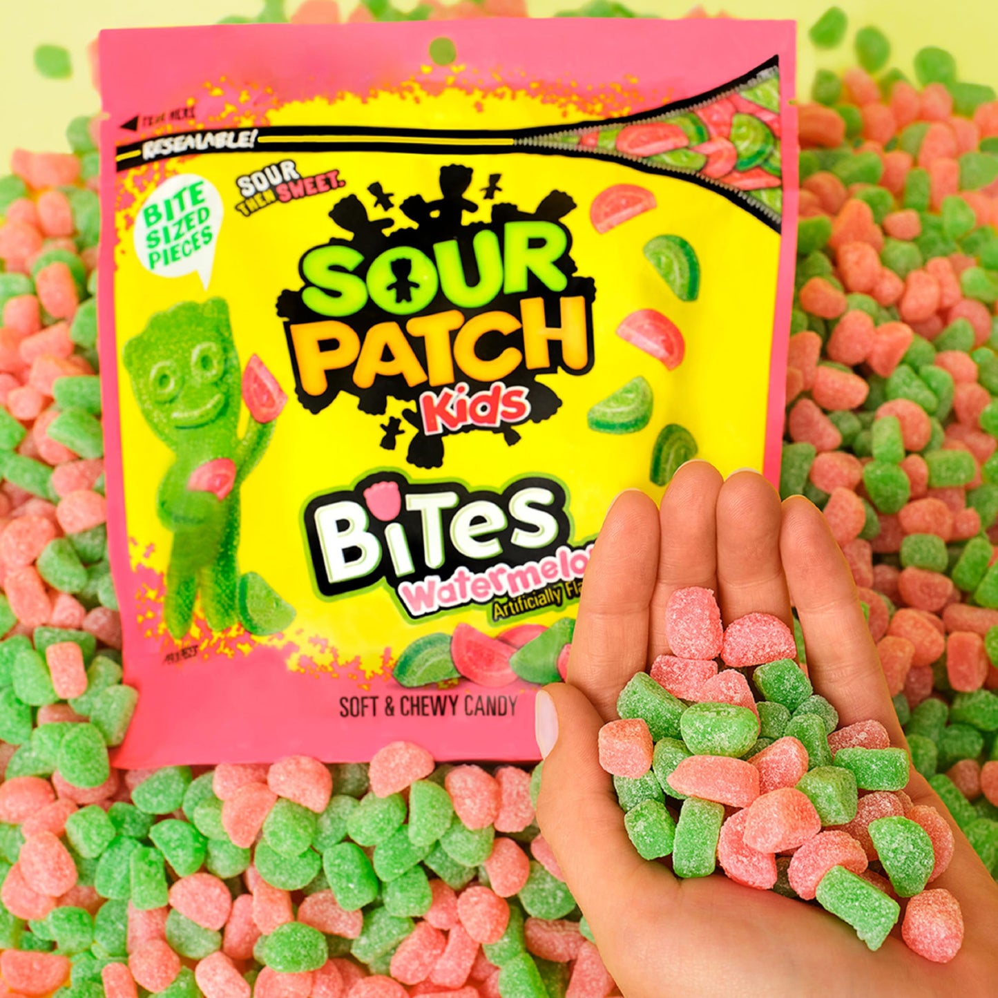 SOUR PATCH KIDS Big Kids Soft & Chewy Gummy Halloween Candy, 100 ct