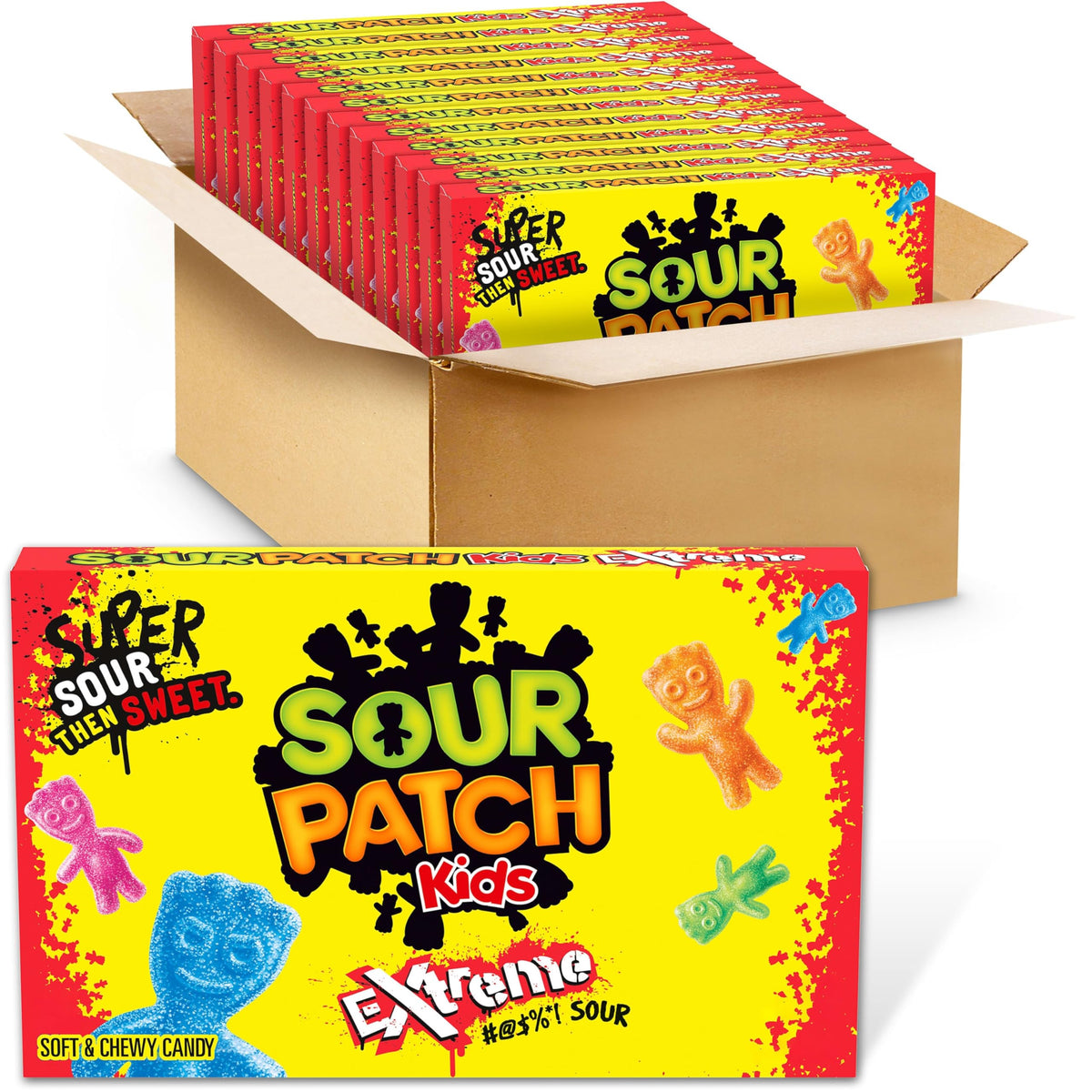 SOUR PATCH KIDS Big Kids Soft & Chewy Gummy Halloween Candy, 100 ct
