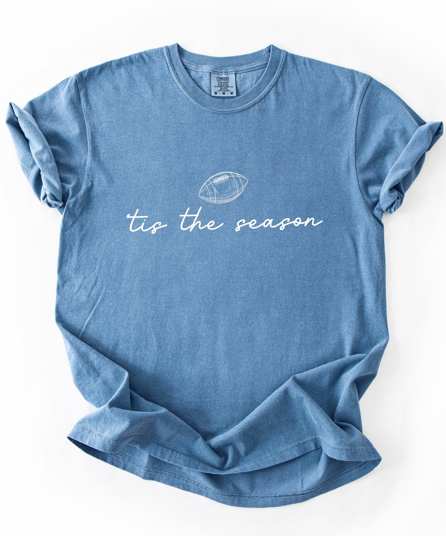 Tis the Season Fall Football Shirt for Women and Teens Trendy Funny Game Day Tee