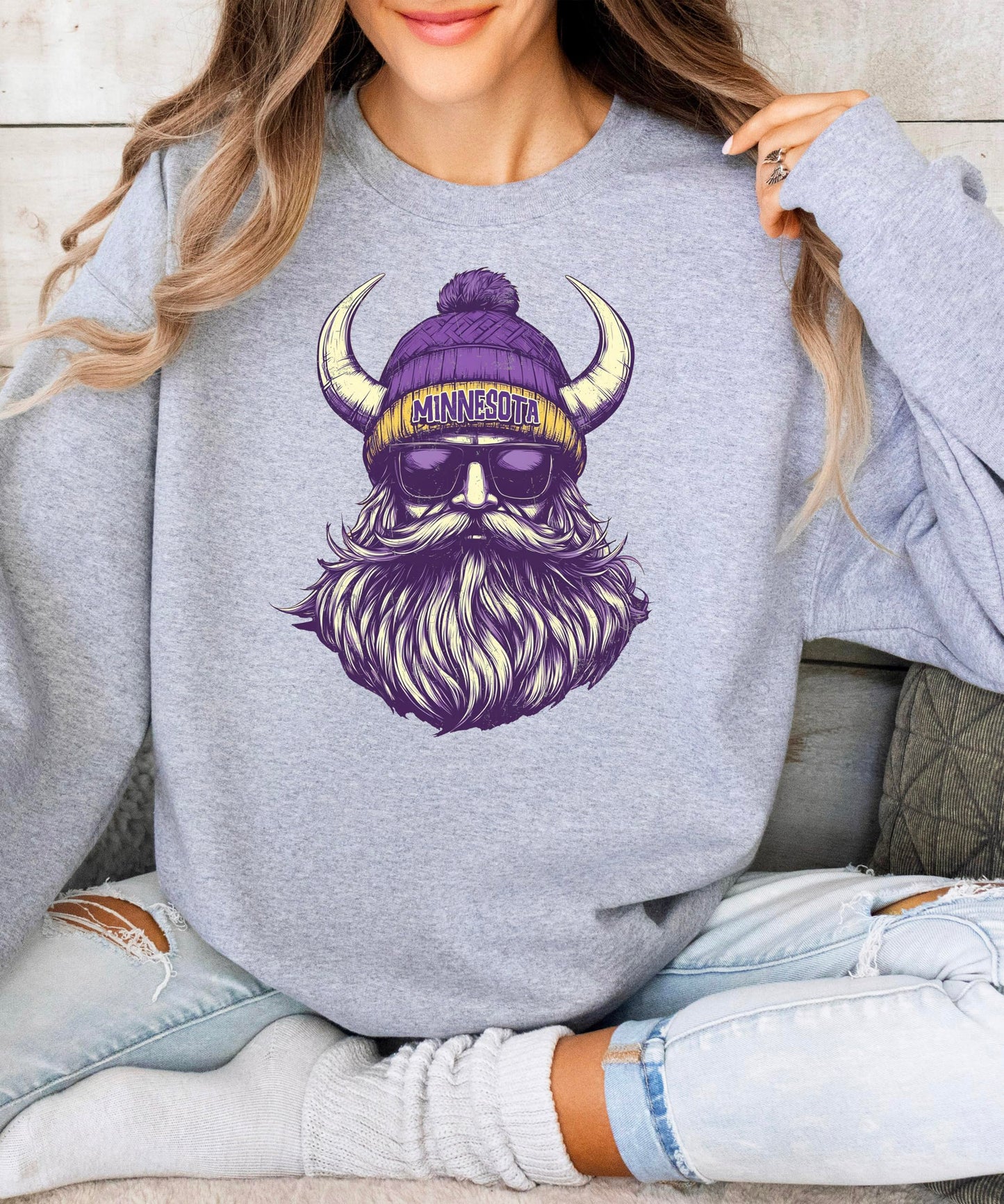 Olive Loves Apple Minnesota Football Sports Sweatshirt for Men Women Youth and Toddler Boys and Girls