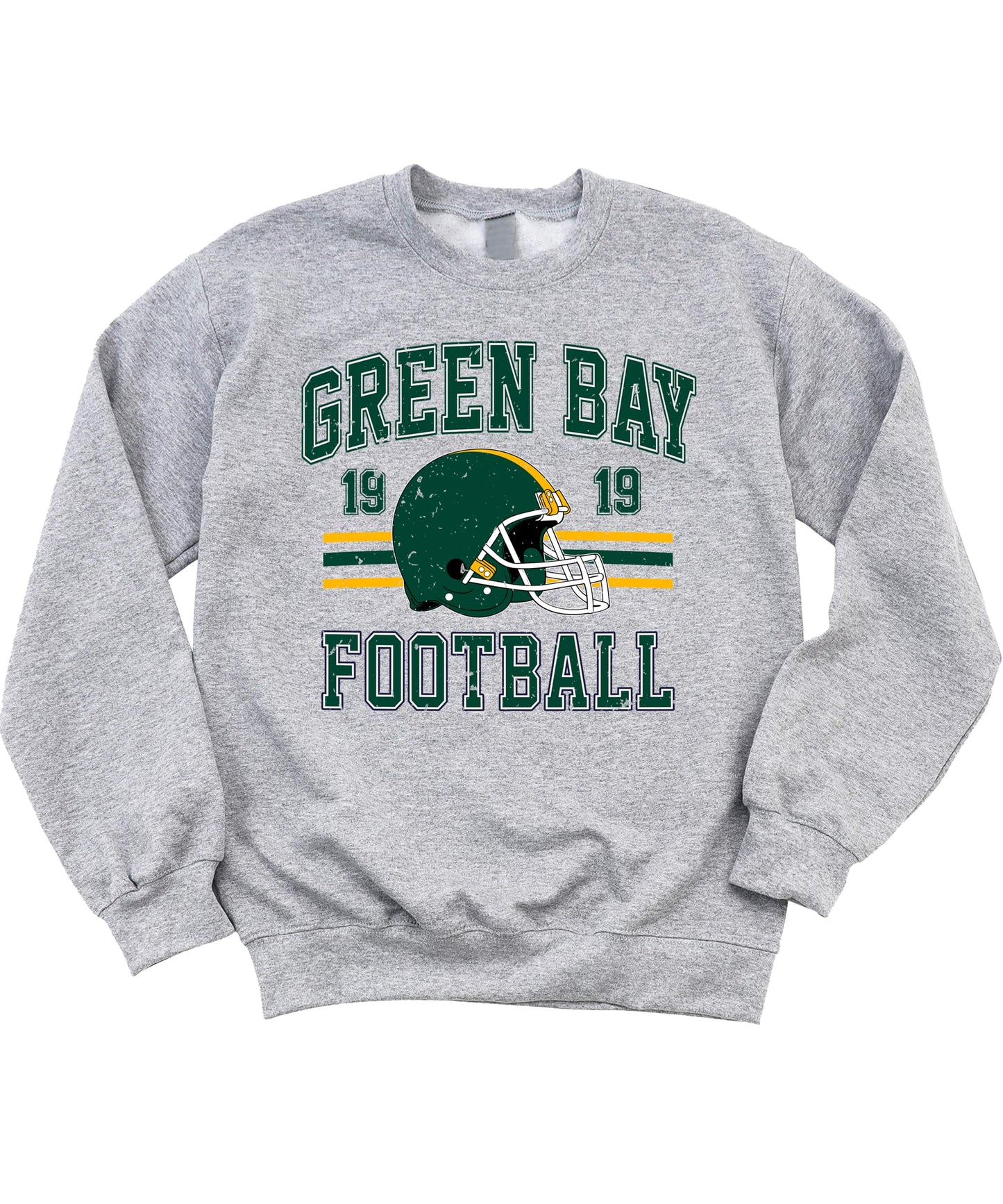 Olive Loves Apple Vintage Green Bay 1919 Football Sweatshirt for Men Women and Kids Distressed Game Day Pullover
