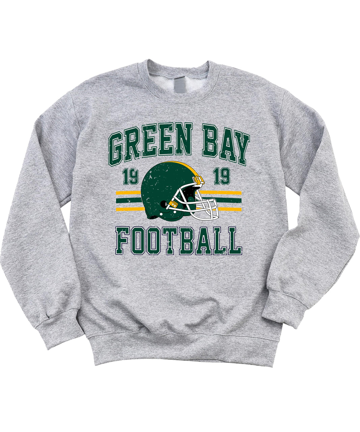 Olive Loves Apple Vintage Green Bay 1919 Football Sweatshirt for Men Women and Kids Distressed Game Day Pullover