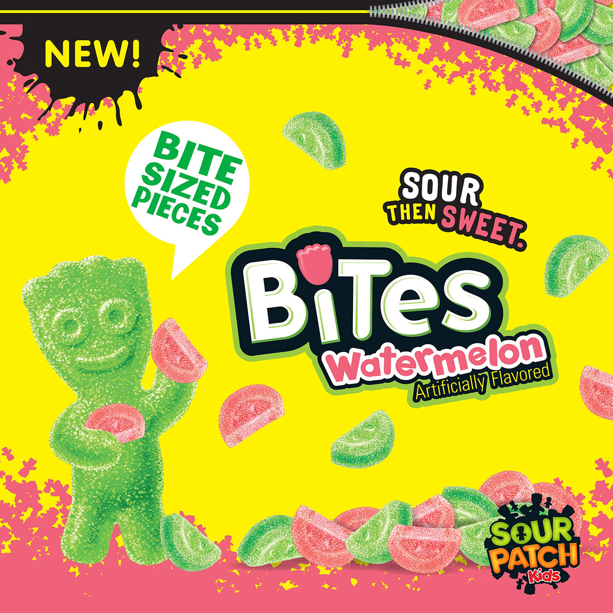 SOUR PATCH KIDS Big Kids Soft & Chewy Gummy Halloween Candy, 100 ct