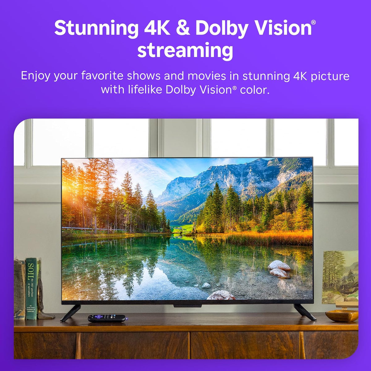 Roku Streaming Stick 4K with Voice Remote - HDR10+ & Dolby Vision