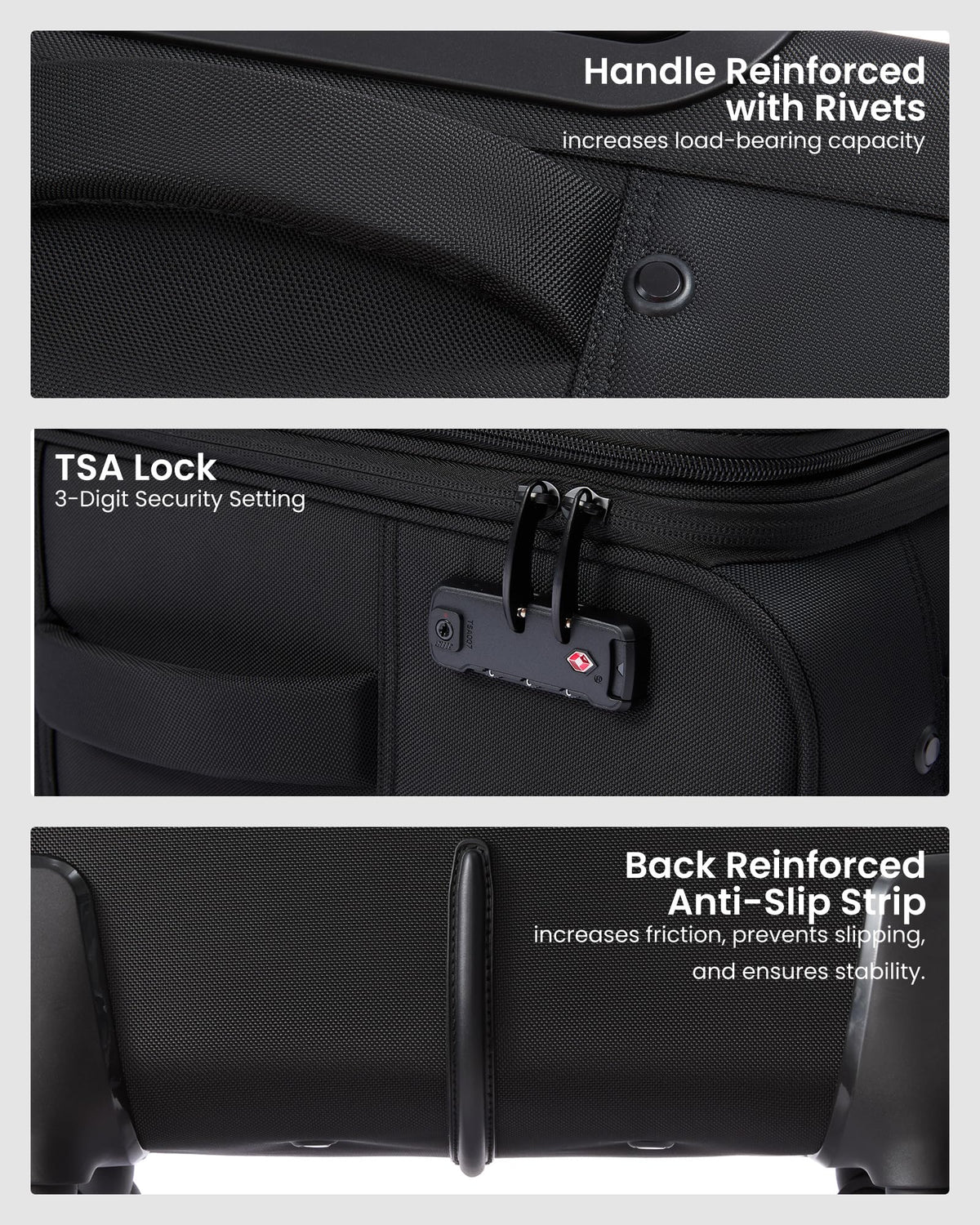 LOVEVOOK Carry On Luggage 22x14x9 - Airline Approved Spinner Suitcase