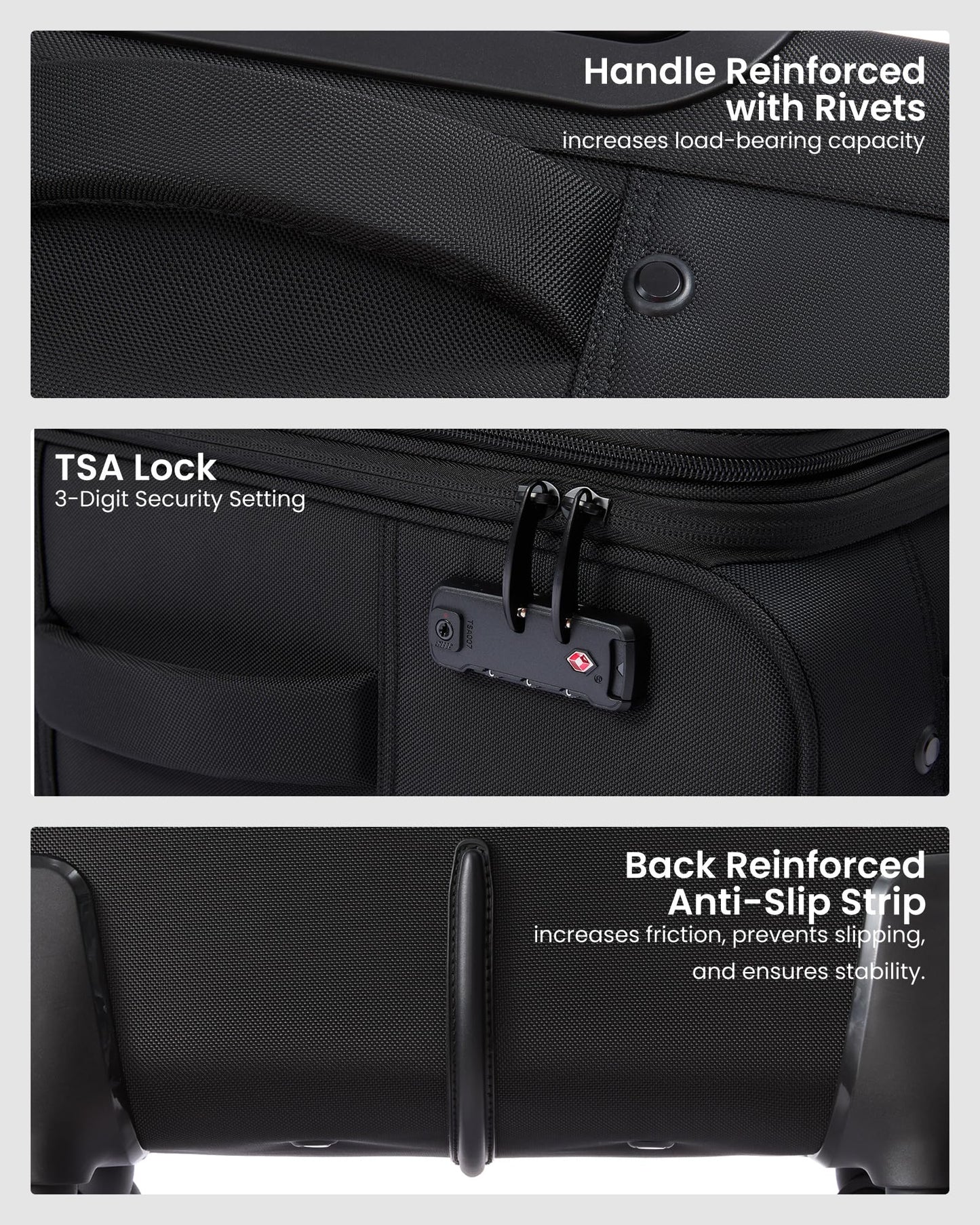 LOVEVOOK Carry On Luggage 22x14x9 - Airline Approved Spinner Suitcase