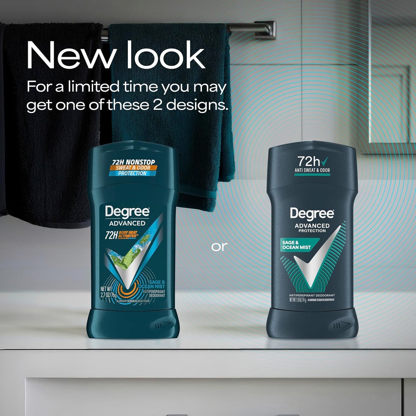 Degree Advanced Protection Antiperspirant Deodorant Shower Clean 72H 2.6 oz