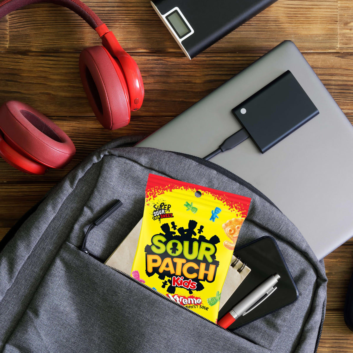 SOUR PATCH KIDS Big Kids Soft & Chewy Gummy Halloween Candy, 100 ct
