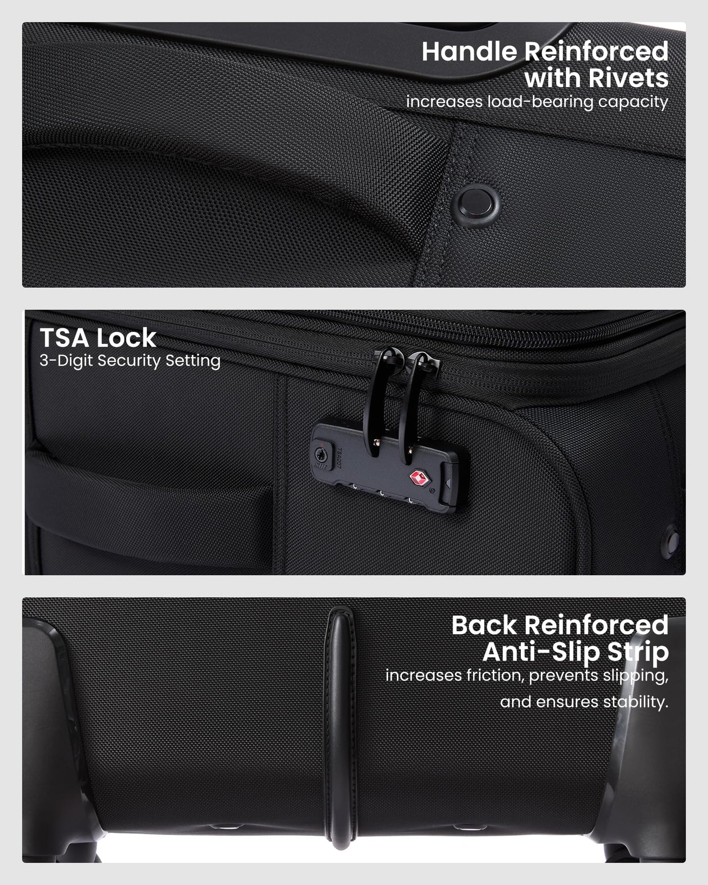 LOVEVOOK Carry On Luggage 22x14x9 - Airline Approved Spinner Suitcase