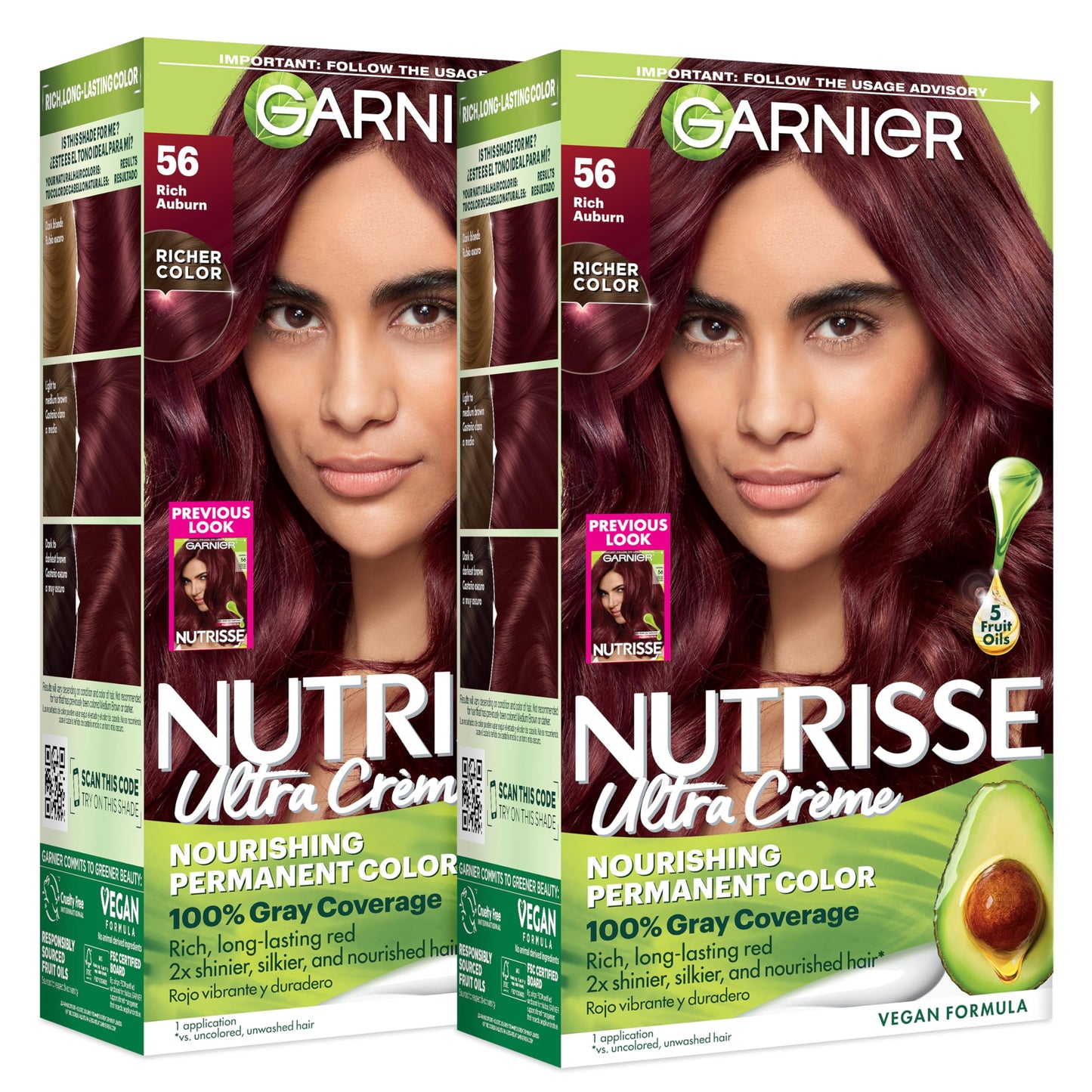 Garnier Nutrisse Ultra Crème Hair Color, Permanent Hair Dye with 100% Gray Coverage, Vegan & Cruelty-Free, 100 Extra-Light Natural Blonde (Chamomile), 2 Count