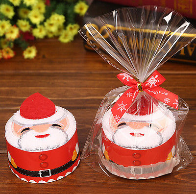 Arrived Christmas Creative Cake Towel Gift Washcloth Dishcloth Xmas Cute Towel Presents