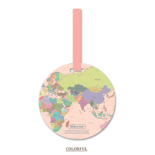 Map Luggage Tag Women Travel Accessories Silica Gel Suitcase ID Address Holder Baggage Boarding Tag Portable Label